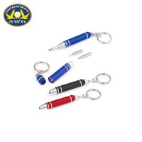 compact aluminium Mini screwdriver keychain