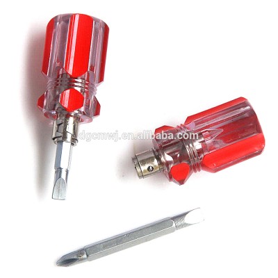 Mini 2 way Slotted philips magnetic interchangeable screwdriver