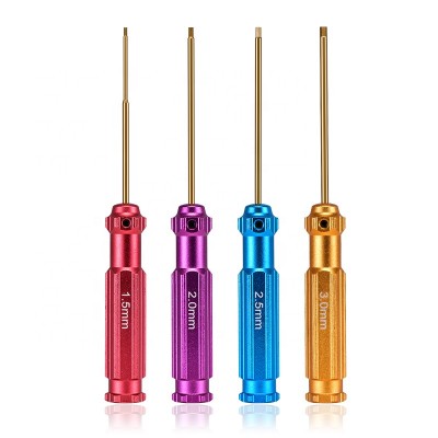 Pretty and colorful screwdriver set with titanium coating hex screw driver bits for RC Helicopter Plane