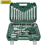 Industrial Version Heavy Duty Portable Hardware 82pcs Auto Car Repair Hand Tools Socket Wrench Set