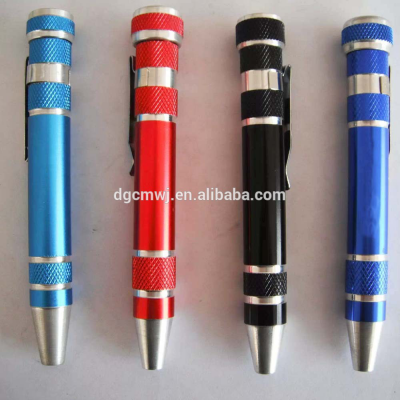 Hot sale 8 in 1 Mini Multi Pen shaped precision screwdriver