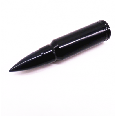 Black Luxury 10 ml bullet shape for travel Aluminum perfume bottle by CNC machining  Empty metal perfume bottles