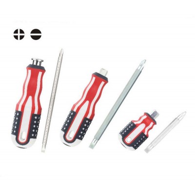 2-in-1 Philip head and slot head screwdriver set